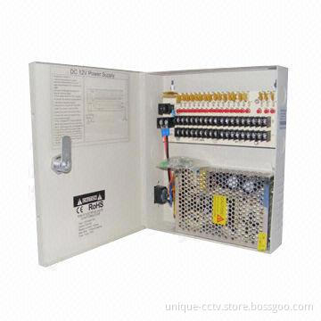 CCTV Box Power Supply with 16 Pairs of Terminal Blocks for Choice